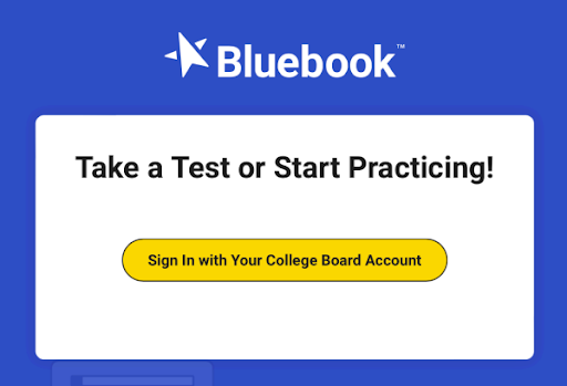 The Blue Book app. Blue Book is the app that the College Board has chosen to digitally facilitate SATs and PSATs.
