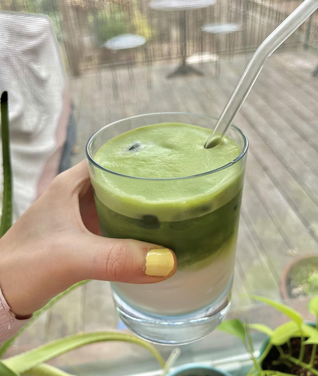 Matcha Latte Made With Ippodo Tea's Ummon Blend