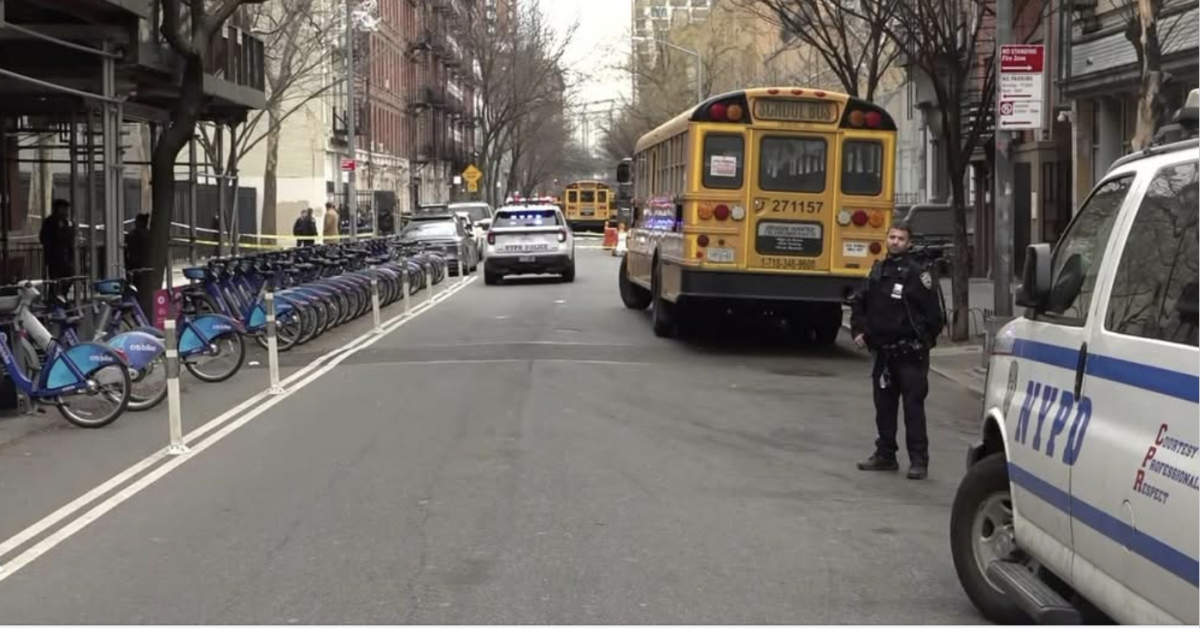 The scene outside of Museum School after a recent shooting on West 17th Street that led to a temporary lockdown at the Lab Middle and High School, as well as Museum. 
