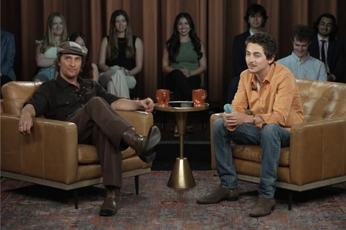 Matthew McConaughey and Timothée Chalamet